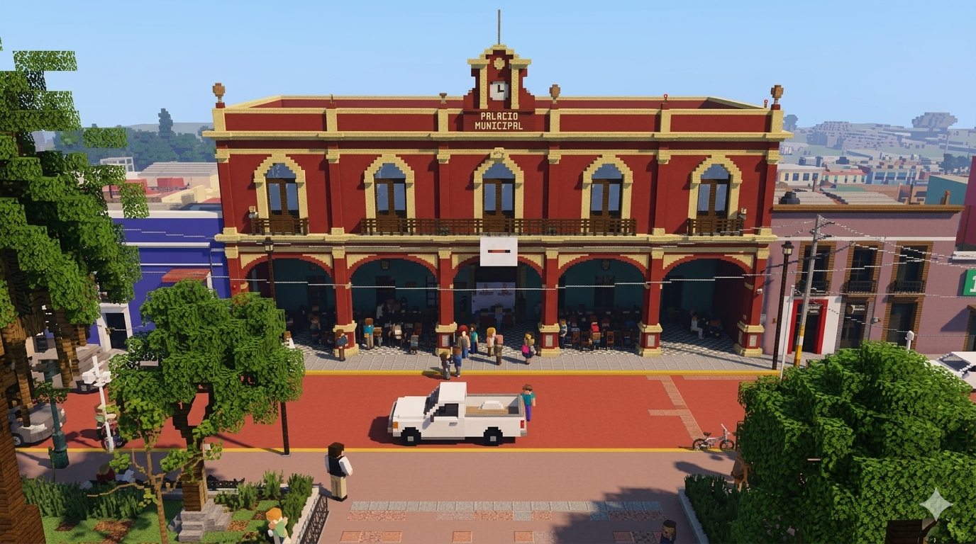 Parque Central en Minecraft